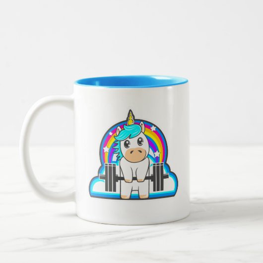 Barbell Unicorn Tasse für FrauenFitness (Links)