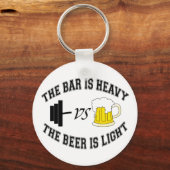 Barbell vs Bier Schlüsselanhänger (Vorderseite)
