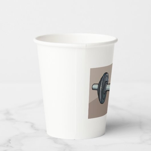 Barbell Weightlift Gym Fitness Lover Pappbecher (Rechts)