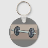 Barbell Weightlift Gym Fitness Lover Schlüsselanhänger (Vorderseite)