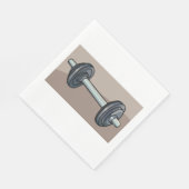 Barbell Weightlift Gym Fitness Lover Serviette (Ecke)