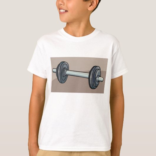 Barbell Weightlift Gym Fitness Lover T-Shirt (Vorderseite)