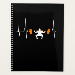 Barbell Weightlifting Heartbeat Bodybuilding Cool Planer