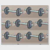 Barbell Weights Geschenkpapier (Flach)