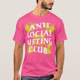 Barbells Crossed Skull Yellow T-Shirt