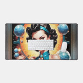 Barbenheimer Retro Fusion Atomzeitfashion Schreibtischunterlage (Tastatur & Maus)