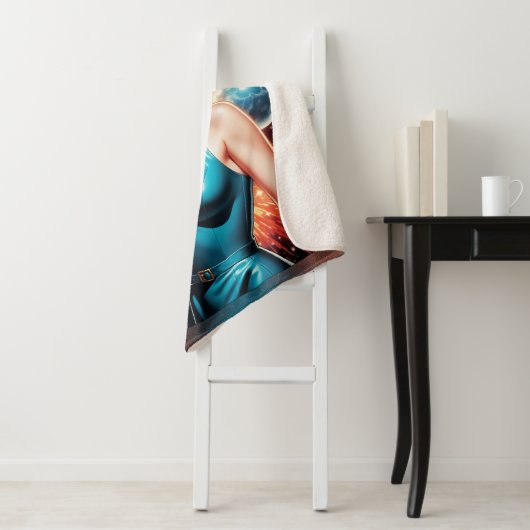 Barbenheimer Retro Fusion Atomzeitfashion Sherpadecke (Beispiel)