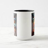 Barbenheimer Retro Fusion Atomzeitfashion Tasse (Zentrum)