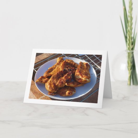 Barbeque Chicken Karte (Vorderseite)