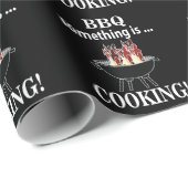 Barbeque Cook Koch Funny Grillen Geschenkpapier (Rolleneckpunkt)
