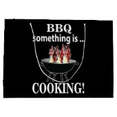 Barbeque Cook Koch Funny Grillen Große Geschenktüte (Rückseite)
