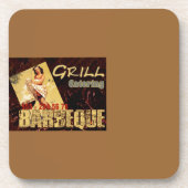 Barbeque - Cork-Untersetzer Getränkeuntersetzer (Vorderseite)