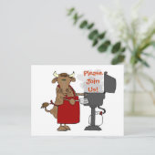 Barbeque Einladung - Bitte treten Sie uns bei! (Stehend Vorderseite)