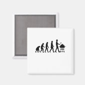 Barbeque-Evolution Magnet (Vorderseite/Rückseite)