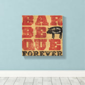 Barbeque Forever Leinwanddruck (Insitu (Holzboden))