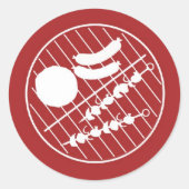 Barbeque Grill Sticker (Vorderseite)