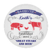 Barbeque, GRILLEN Cutting Board Schneidebrett (Vorderseite)