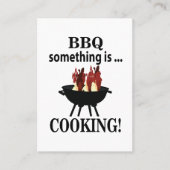 Barbeque Koch Chef BBQ Visitenkarte (Vorderseite)
