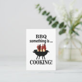Barbeque Koch Chef BBQ Visitenkarte (Stehend Vorderseite)
