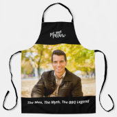 Barbeque legend man myname Foto Schürze (Vorderseite)