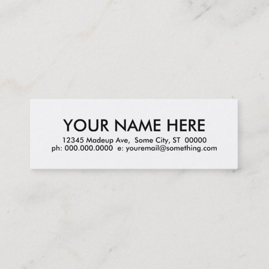 barbeque. mini visitenkarte (Rückseite)