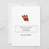 Barbeque Neighbhood Fun Block Party Einladung (Rückseite)