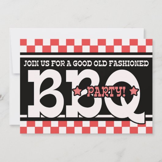 Barbeque-Party Einladung (Vorderseite)