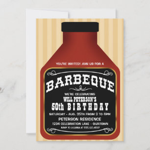 Barbeque Sauce Party Einladungen