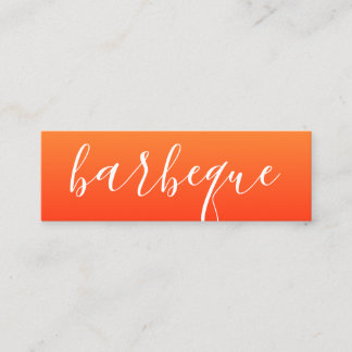 barbeque Skript Mini Visitenkarte