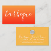 barbeque Skript Visitenkarte (Vorne/Hinten)