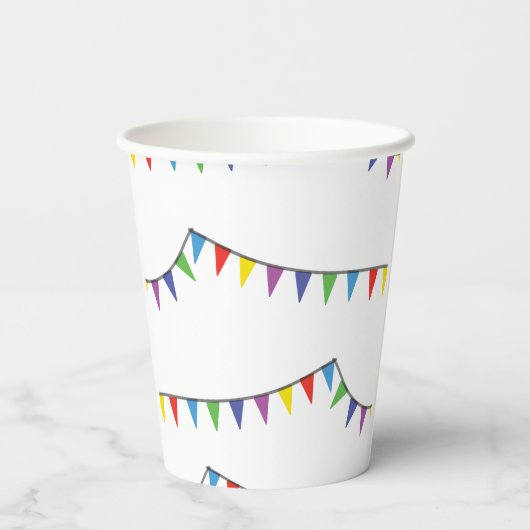 Barbeque Snack Picknick Spaß Nachbarschaftsblock P Pappbecher (Rückseite)