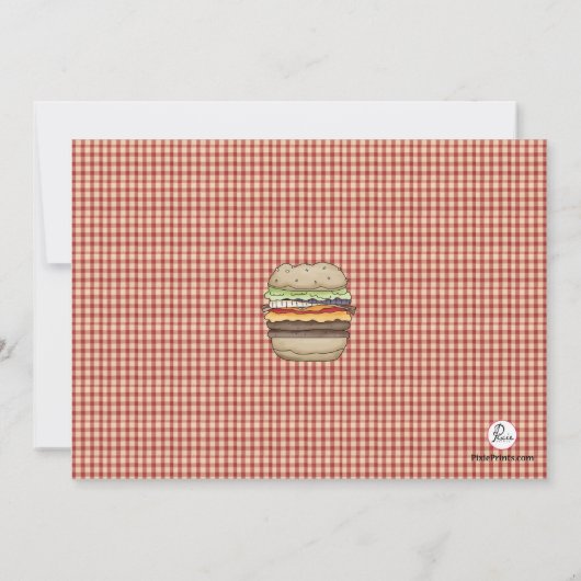 Barbeque Time Einladung (Rückseite)