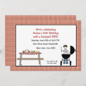 Barbeque Time Einladung (Vorne/Hinten)