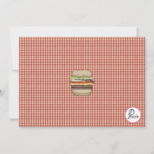 Barbeque Time Einladung (Rückseite)