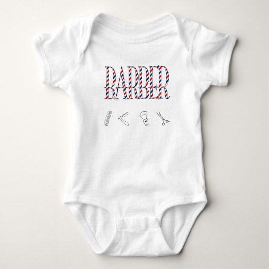 Barber Baby Strampler (Vorderseite)