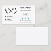 Barber Barbershop Beard Trim Shave Social Media Visitenkarte (Vorne/Hinten)