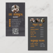 Barber | Barbershop| Geschäftskarte Visitenkarte (Vorne/Hinten)