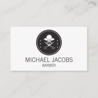 Barber Barbershop Hair Stylist Beard Business Card Visitenkarte