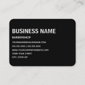 Barber Barbershop Hairstylist Visitenkarte (Rückseite)