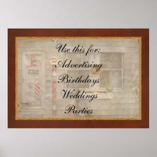 Barber - Belvidere, NJ - Ein Familiensalon Poster