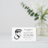 Barber Beruflich Hair Stylist Visitenkarte (Stehend Vorderseite)