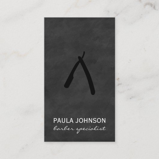 Barber Blade Lush Black Visitenkarte (Vorderseite)