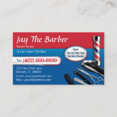 Barber Business Card (Barbershop Pol - Clippers) Visitenkarte (Vorderseite)