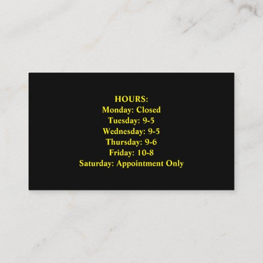 Barber Business Card mit QR Code Visitenkarte (Rückseite)