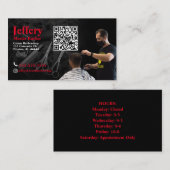 Barber Business Card mit QR Code Visitenkarte (Vorne/Hinten)