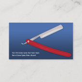 Barber Business Card Template Visitenkarte (Rückseite)