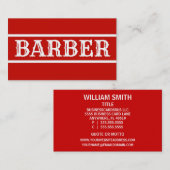 Barber Business Card Visitenkarte (Vorne/Hinten)