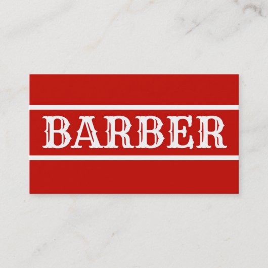 Barber Business Card Visitenkarte (Vorderseite)