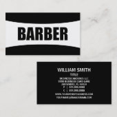 Barber Business Card Visitenkarte (Vorne/Hinten)