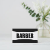Barber Business Card Visitenkarte (Stehend Vorderseite)